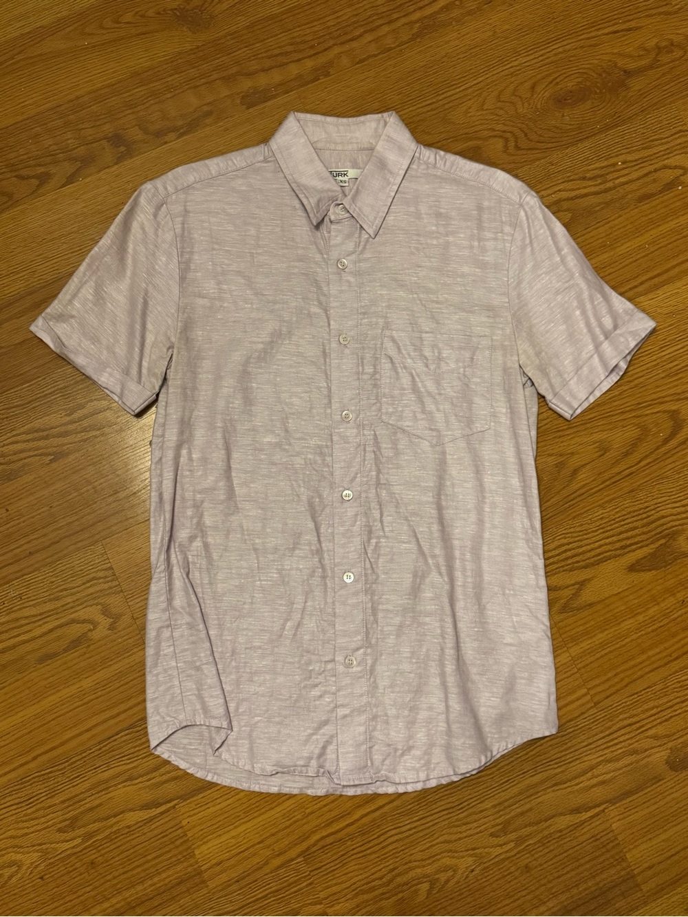 Mr Turk Linen Pastel Short-Sleeve Button-Up Shirt - dead stock 2015 collection